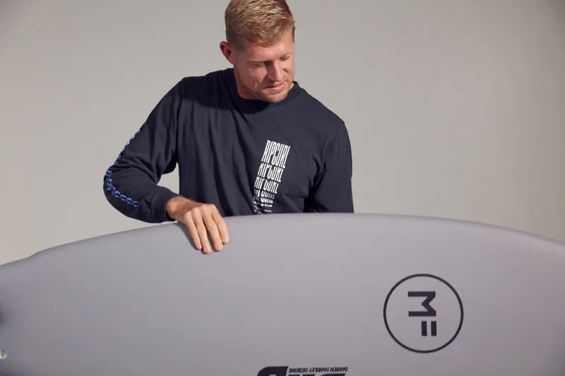 Mick Fanning X DHD Fish Epoxy Softboard Grey-3